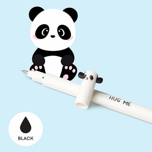Penna Gel Cancellabile Legami Black Panda