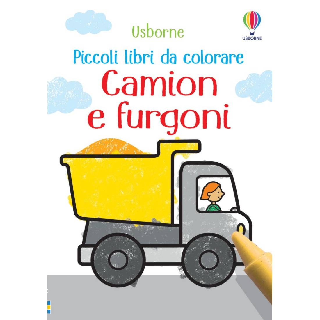 Libro da Colorare Usborne 3+ Camion e Furgoni